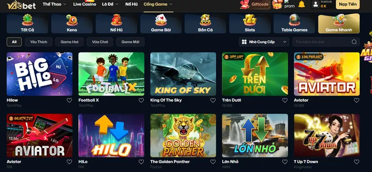 Game Nhanh Vương Miện Và Mỏ Vàng Tại VaoBet Hành Trình Chinh Phục Kho Báu