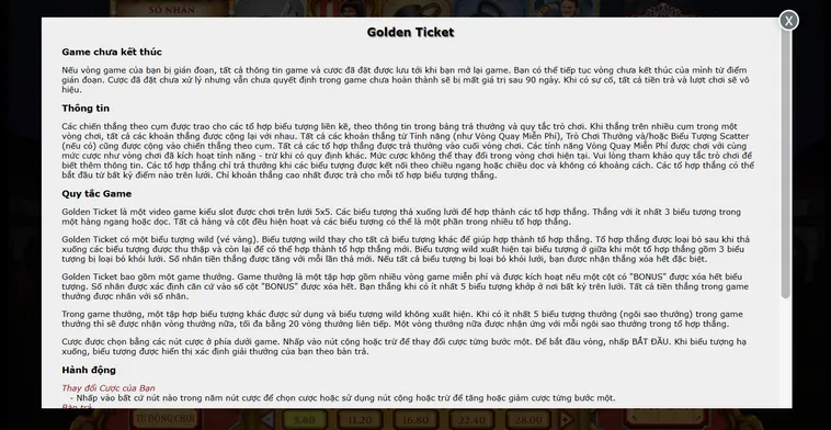 Game Nhanh Golden Ticket Tại VaoBet Hành Trình Chinh Phục Ngai Vàng Huyền Thoại
