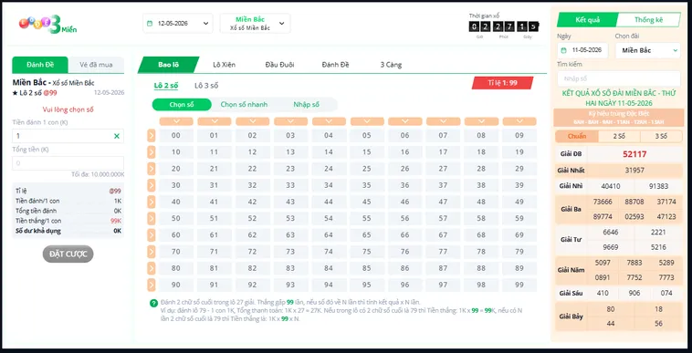 Hướng Dẫn Chinh Phục Siêu Phẩm Lô Đề 3 Miền Tại VaoBet Đỉnh Cao Nhất