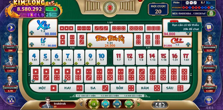 Khám Phá Sức Hút Của Siêu Phẩm Table Game Sicbo Ngũ Long Tại VaoBet