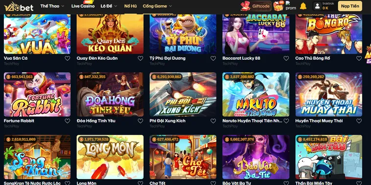 Kho Game Đa Dạng Tại Nổ Hũ VaoBet Thiên Đường Giải Trí Đẳng Cấp Hàng Đầu Cho Các Cược Thủ