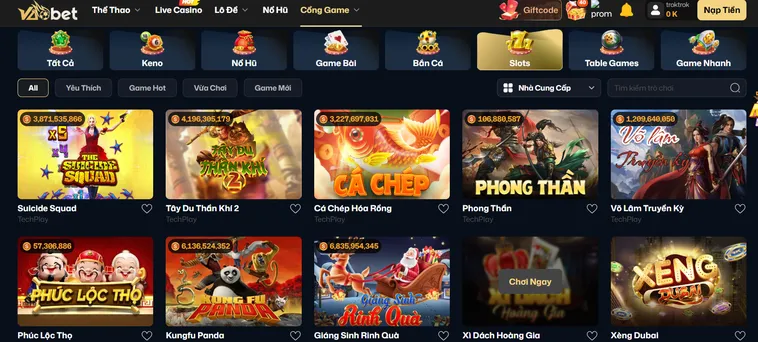 Danh Mục Slot Game VaoBet Bùng Nổ Cơ Hội Kiếm Tiền Siêu Nhanh Cho Mọi Cược Thủ Săn Thưởng