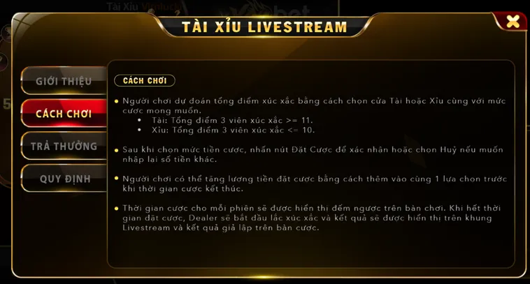 Chinh Phục Đỉnh Cao Tài Xỉu Live Tại VaoBet Với Những Phần Thưởng Lớn